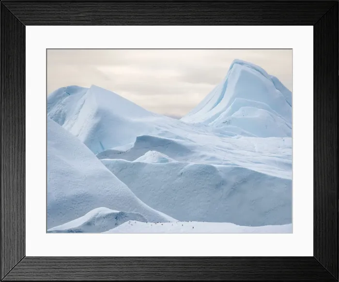 Framed Print : Ilulissat Icefjord, a UNESCO World Heritage Site, also called kangia or Ilulissat