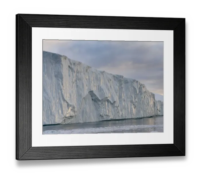 Framed Print : Ilulissat Icefjord, a UNESCO World Heritage Site, also called kangia or Ilulissat