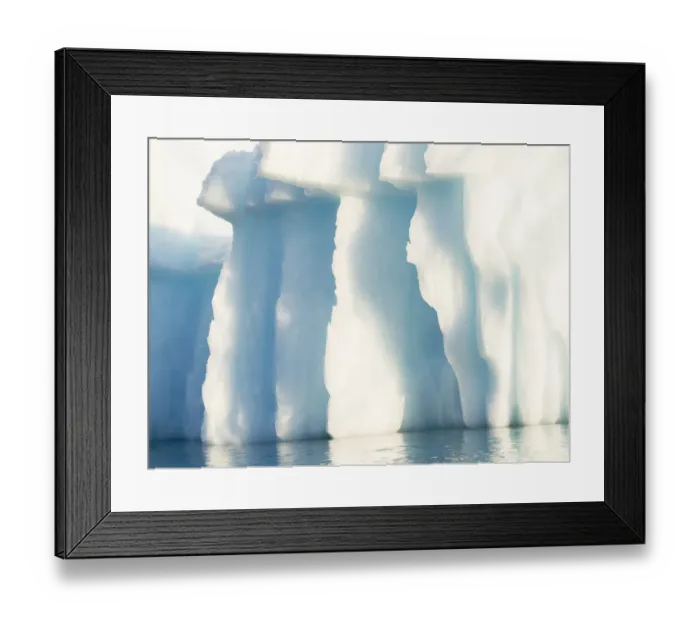 Framed Print : Icebergs in the Uummannaq fjord system, northwest Greenland, Denmark