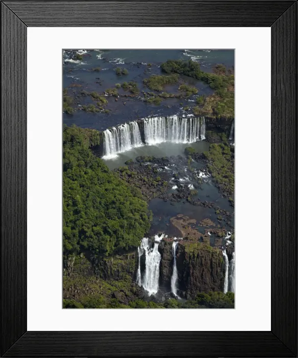 Framed Print : Argentinian side of Iguazu Falls, on Brazil and Argentina border