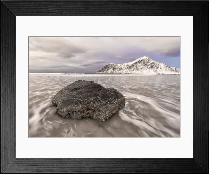 Framed Print : Norway, Lofoten. Beach on the southern coast of Moskenes Island yield beautiful patterns Framed Print : Norway, Lofoten. Beach on the southern coast of Moskenes Island yield beautiful patterns