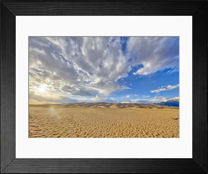 Framed Print : USA, Colorado, Great Sand Dunes National Park and Preserve. Desert and sand dunes Framed Print : USA, Colorado, Great Sand Dunes National Park and Preserve. Desert and sand dunes
