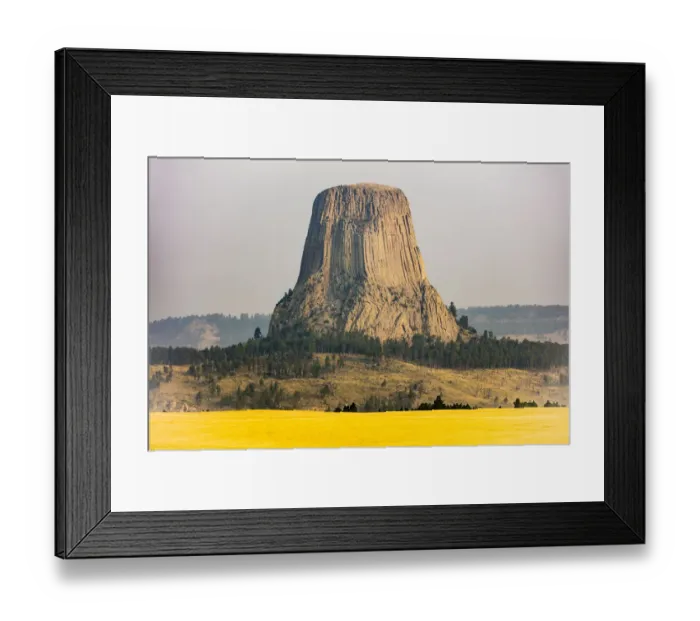 Framed Print : USA, Wyoming, Devils Tower National Park. Devils Tower landscape. Credit as Framed Print : USA, Wyoming, Devils Tower National Park. Devils Tower landscape. Credit as