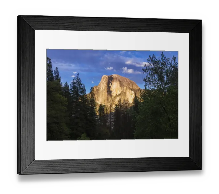 Framed Print : Evening light on Half Dome, Yosemite National Park, California, USA Framed Print : Evening light on Half Dome, Yosemite National Park, California, USA