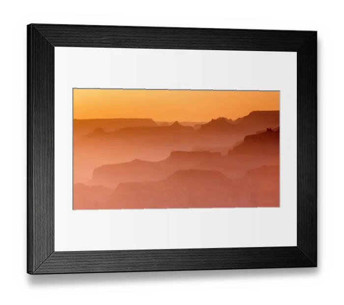 Framed Print : Evening light over the Grand Canyon, Grand Canyon National Park, Arizona, USA