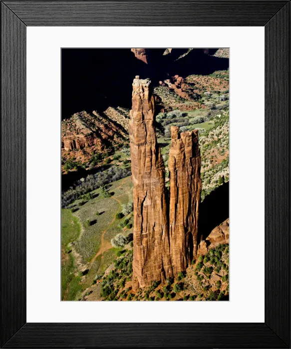 Framed Print : Spider Rock Viewpoint and Canyon de Chelly River. Canyon de Chelly National Monument Framed Print : Spider Rock Viewpoint and Canyon de Chelly River. Canyon de Chelly National Monument