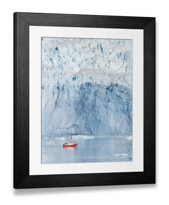 Framed Print : Glacier Eqip (Eqip Sermia) in western Greenland, Denmark Framed Print : Glacier Eqip (Eqip Sermia) in western Greenland, Denmark