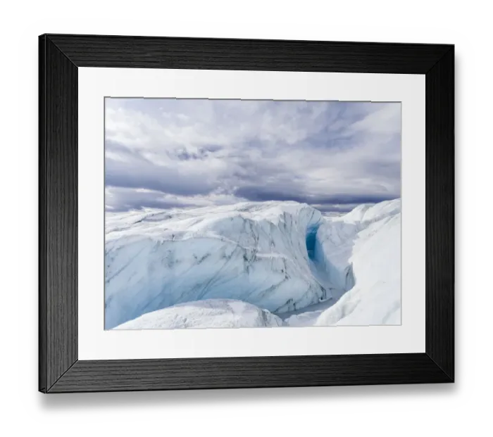 Framed Print : Landscape on the Greenland Ice Sheet near Kangerlussuaq. Greenland, Denmark Framed Print : Landscape on the Greenland Ice Sheet near Kangerlussuaq. Greenland, Denmark