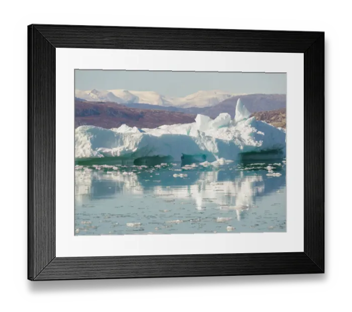 Framed Print : Iceberg in the Pakitsoq Fjord System, in the background the Nuussuaq Peninsula. Greenland Framed Print : Iceberg in the Pakitsoq Fjord System, in the background the Nuussuaq Peninsula. Greenland