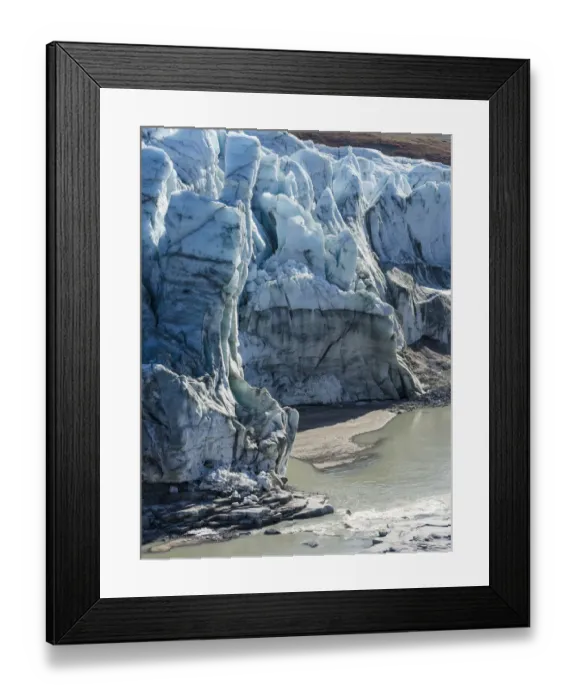 Framed Print : Terminus of the Russell Glacier close to the Greenland Ice Sheet near Kangerlussuaq Framed Print : Terminus of the Russell Glacier close to the Greenland Ice Sheet near Kangerlussuaq