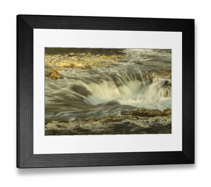 Framed Print : USA, Hawaii, Wawaloli Beach Park. Scenic of The Well cascade Framed Print : USA, Hawaii, Wawaloli Beach Park. Scenic of The Well cascade