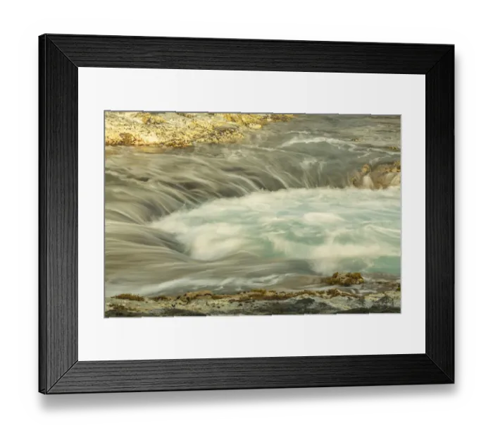 Framed Print : USA, Hawaii, Wawaloli Beach Park. Scenic of The Well cascade