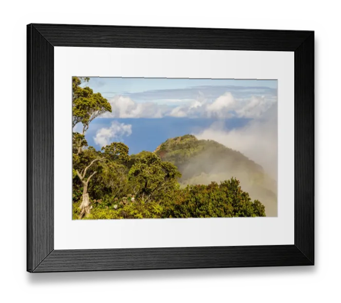 Framed Print : USA, Hawaii, Kauai. Overview of Koke e State Park Framed Print : USA, Hawaii, Kauai. Overview of Koke e State Park