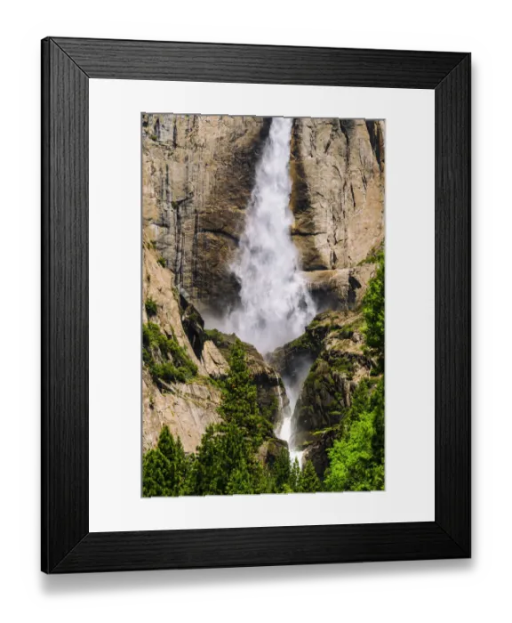 Framed Print : Detail of Yosemite Falls, Yosemite National Park, California, USA Framed Print : Detail of Yosemite Falls, Yosemite National Park, California, USA