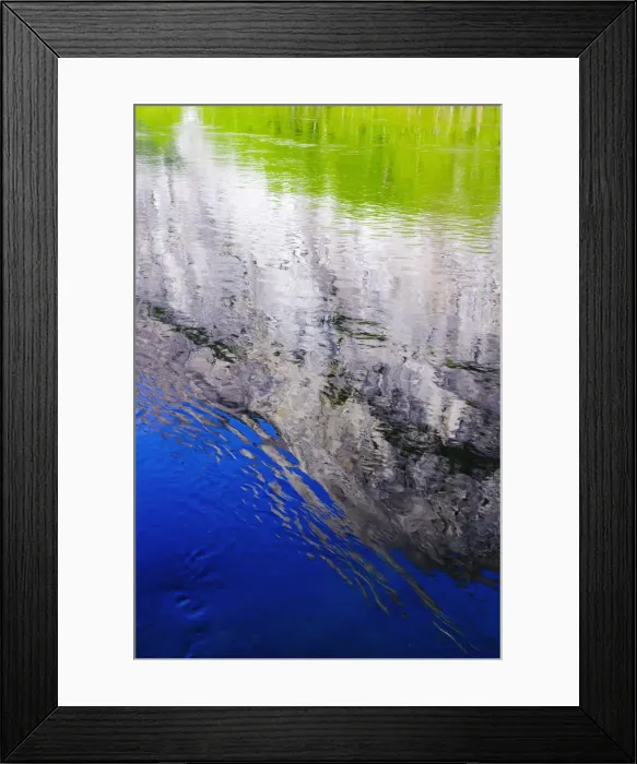 Framed Print : Cliff reflected in the Merced River, Yosemite National Park, California, USA Framed Print : Cliff reflected in the Merced River, Yosemite National Park, California, USA