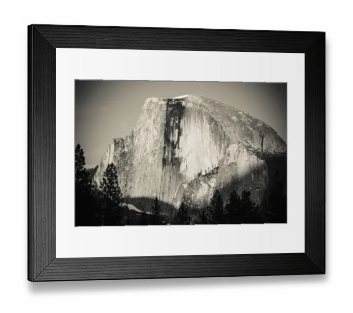 Framed Print : Evening light on Half Dome, Yosemite National Park, California, USA