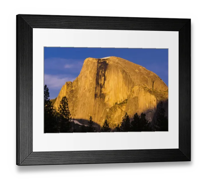 Framed Print : Evening light on Half Dome, Yosemite National Park, California, USA Framed Print : Evening light on Half Dome, Yosemite National Park, California, USA