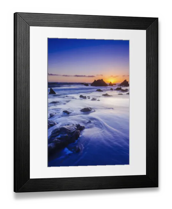 Framed Print : Sea stacks at sunset, El Matador State Beach, Malibu, California, USA Framed Print : Sea stacks at sunset, El Matador State Beach, Malibu, California, USA