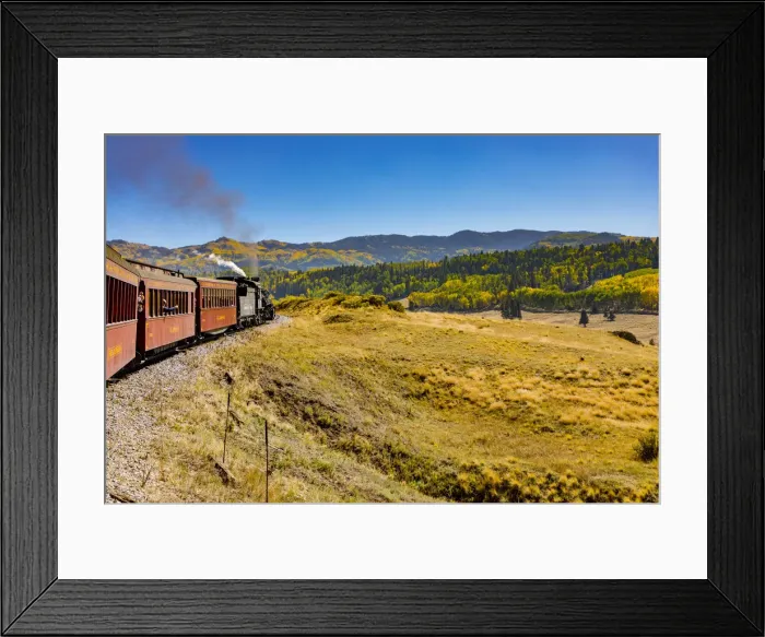 Framed Print : USA, Colorado. Cumbres and Toltec Scenic Railroad train Framed Print : USA, Colorado. Cumbres and Toltec Scenic Railroad train