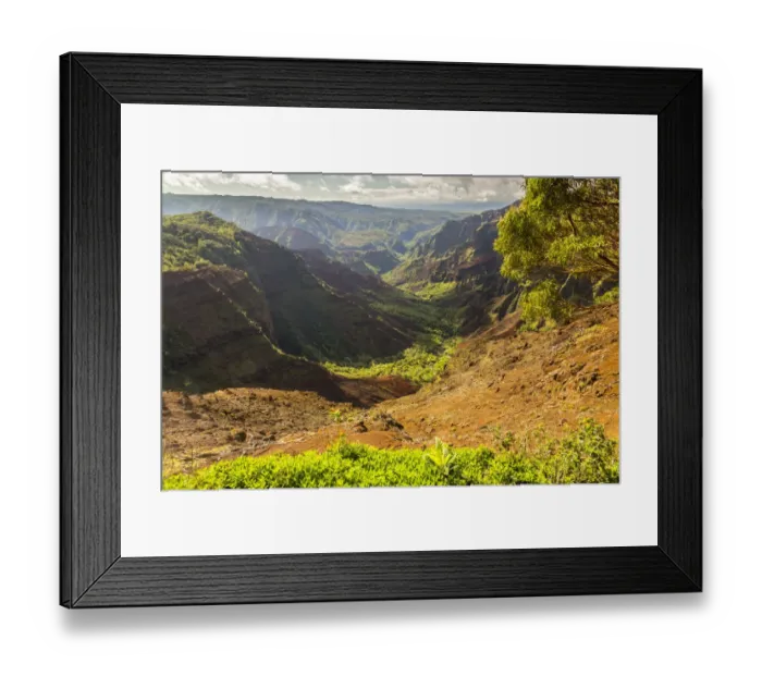 Framed Print : USA, Hawaii, Kauai. Waimea Canyon landscape Framed Print : USA, Hawaii, Kauai. Waimea Canyon landscape