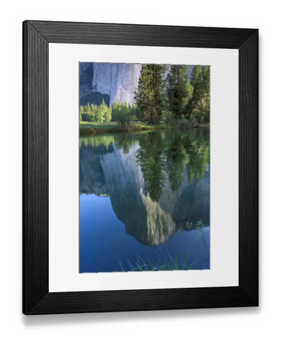 Framed Print : Morning light on El Capitan reflected in the Merced River, Yosemite Valley, Yosemite National Park Framed Print : Morning light on El Capitan reflected in the Merced River, Yosemite Valley, Yosemite National Park
