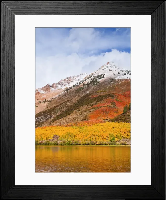 Framed Print : Fall color and early snow at North Lake, Inyo National Forest, Sierra Nevada Mountains Framed Print : Fall color and early snow at North Lake, Inyo National Forest, Sierra Nevada Mountains