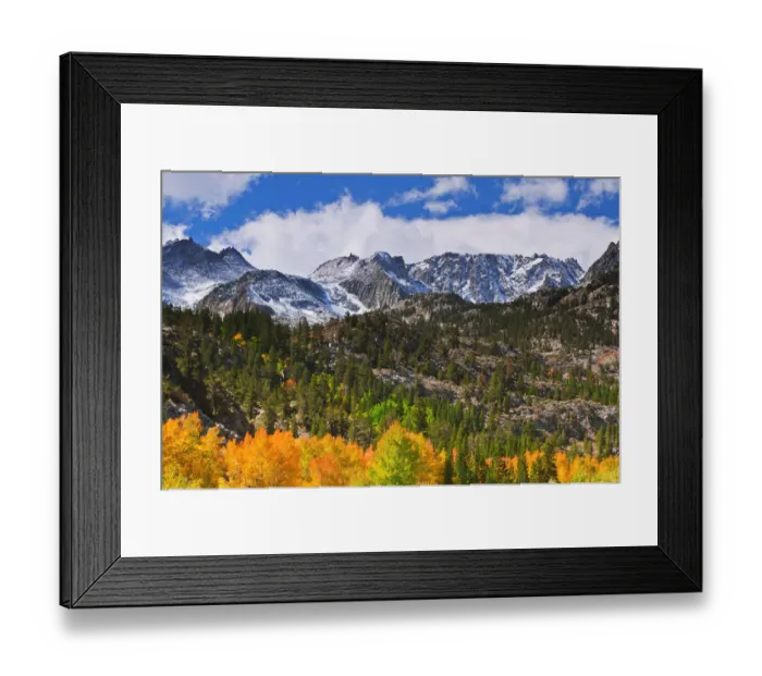 Framed Print : Fall color and early snow at North Lake, Inyo National Forest, Sierra Nevada Mountains Framed Print : Fall color and early snow at North Lake, Inyo National Forest, Sierra Nevada Mountains