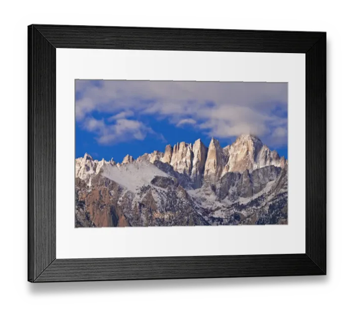 Framed Print : Dawn light on Mount Whitney from the Alabama Hills, Sequoia National Park, California, USA Framed Print : Dawn light on Mount Whitney from the Alabama Hills, Sequoia National Park, California, USA