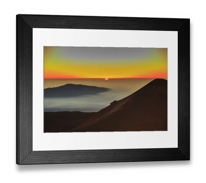 Framed Print : Summit area of Maunakea, Big Island, Hawaii, USA