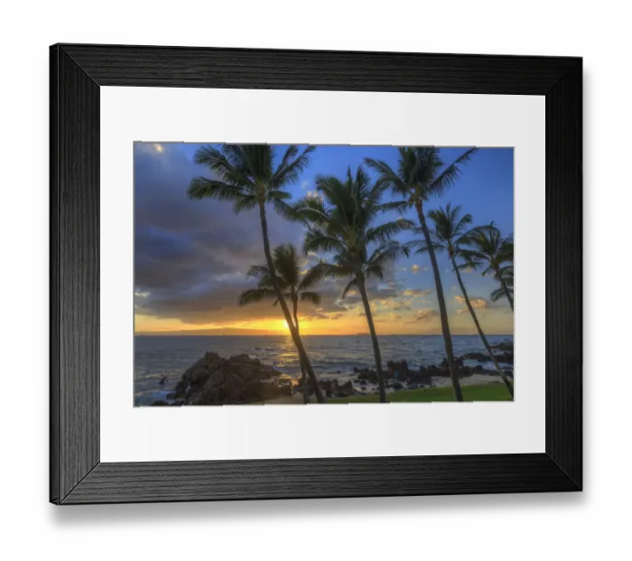 Framed Print : Small beach in Makena area, Maui, Hawaii, USA Framed Print : Small beach in Makena area, Maui, Hawaii, USA