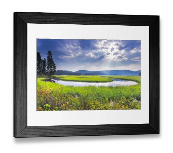 Framed Print : USA, Idaho. St Maries River landscape. Credit as: Jim Nilsen  /  Jaynes Gallery  /  DanitaDelimont