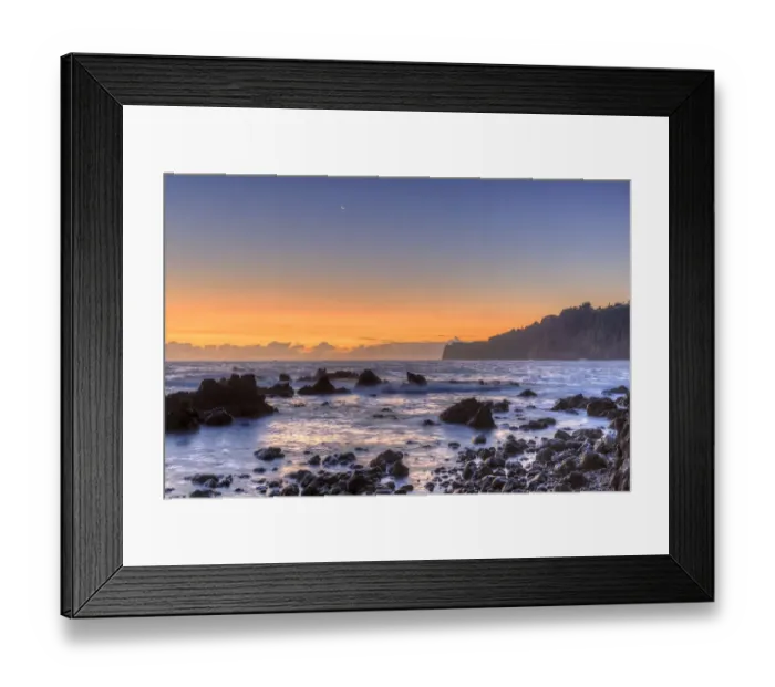 Framed Print : Sunrise at Laupahoehoe Beach Park, Hamakua Coast, Big Island, Hawaii Framed Print : Sunrise at Laupahoehoe Beach Park, Hamakua Coast, Big Island, Hawaii