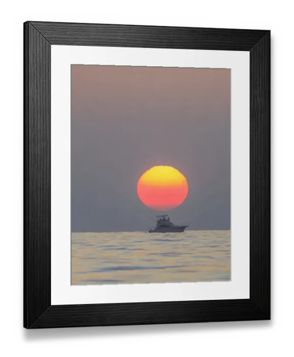 Framed Print : Sunrise, Fishing Boat near Maui, Hawaii, USA Framed Print : Sunrise, Fishing Boat near Maui, Hawaii, USA