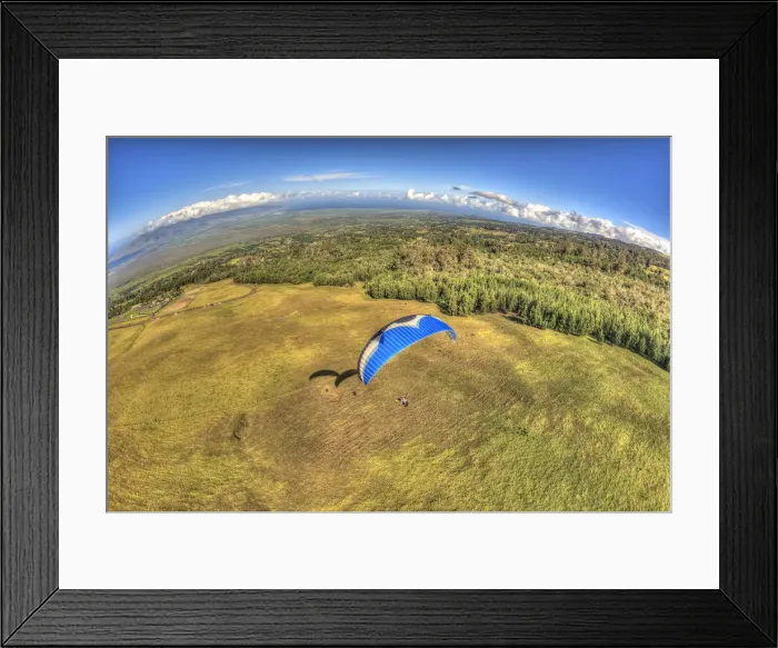 Framed Print : Paragliding near Haleakala, Maui, Hawaii, USA Framed Print : Paragliding near Haleakala, Maui, Hawaii, USA