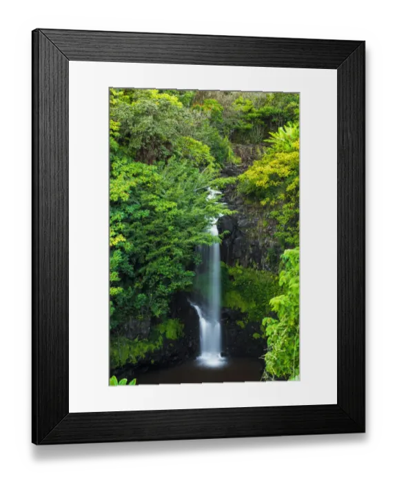 Framed Print : Waterfall on the Hamakua Coast, Big Island, Hawaii, USA Framed Print : Waterfall on the Hamakua Coast, Big Island, Hawaii, USA