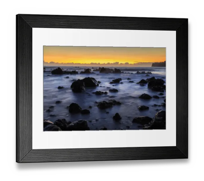 Framed Print : Sunrise at Laupahoehoe Beach Park, Hamakua Coast, Big Island, Hawaii Framed Print : Sunrise at Laupahoehoe Beach Park, Hamakua Coast, Big Island, Hawaii