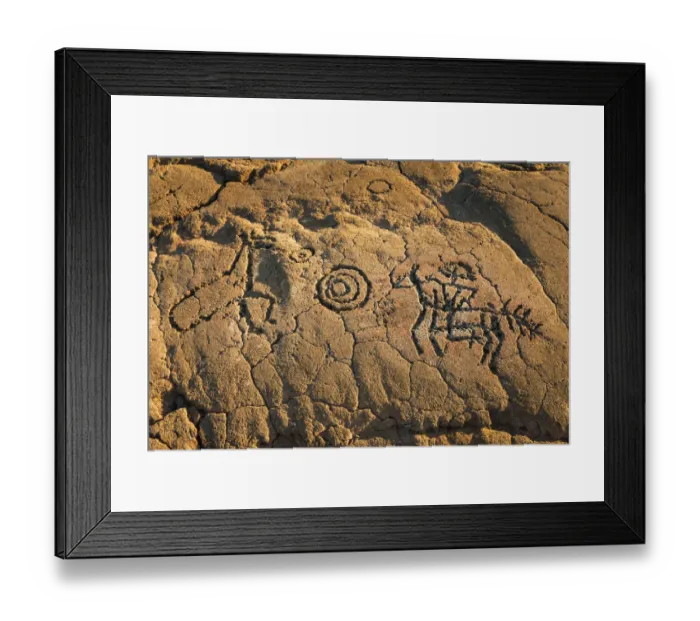 Framed Print : Hawaiian petroglyphs on the Kings Trail at Waikoloa, Kohala Coast, Big Island, Hawaii Framed Print : Hawaiian petroglyphs on the Kings Trail at Waikoloa, Kohala Coast, Big Island, Hawaii