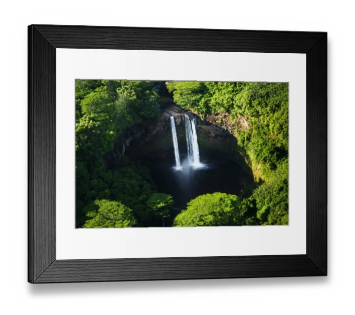 Framed Print : Wailua Falls, Wailua River State Park, Kauai, Hawaii, USA Framed Print : Wailua Falls, Wailua River State Park, Kauai, Hawaii, USA