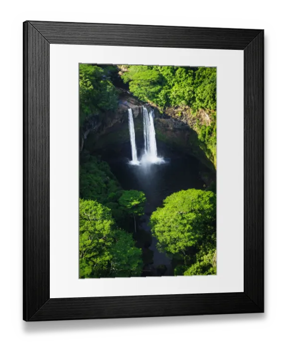 Framed Print : Wailua Falls, Wailua River State Park, Kauai, Hawaii, USA Framed Print : Wailua Falls, Wailua River State Park, Kauai, Hawaii, USA