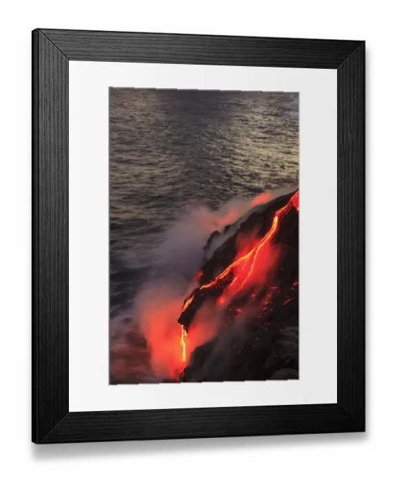 Framed Print : Kilauea lava flow near former town of Kalapana, Big Island, Hawaii, USA Framed Print : Kilauea lava flow near former town of Kalapana, Big Island, Hawaii, USA