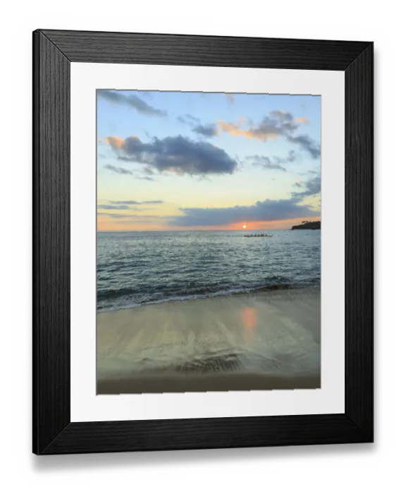 Framed Print : Hulopo e Beach Park, considered one of the finest beaches in the world, Lanai Island