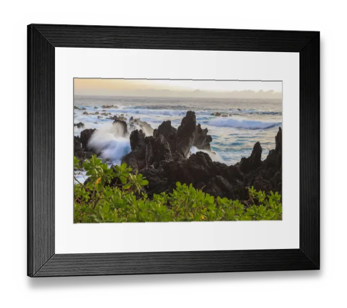 Framed Print : Sunrise at Laupahoehoe Beach Park, Hamakua Coast, Big Island, Hawaii Framed Print : Sunrise at Laupahoehoe Beach Park, Hamakua Coast, Big Island, Hawaii