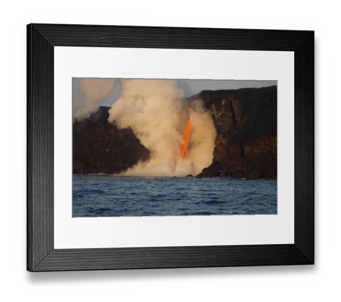 Framed Print : Kilauea volcano, Big Island, Hawaii. A rare lava flow formation called a fire hose Framed Print : Kilauea volcano, Big Island, Hawaii. A rare lava flow formation called a fire hose