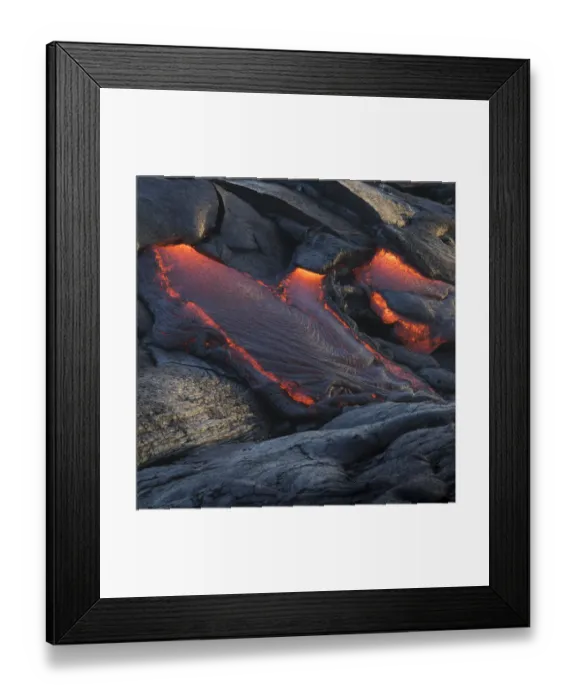 Framed Print : Lava flow from Kapa ahu, Kalapana, Big Island, Hawaii Framed Print : Lava flow from Kapa ahu, Kalapana, Big Island, Hawaii