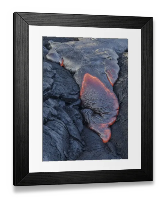 Framed Print : Lava flow from Kapa ahu, Kalapana, Big Island, Hawaii Framed Print : Lava flow from Kapa ahu, Kalapana, Big Island, Hawaii