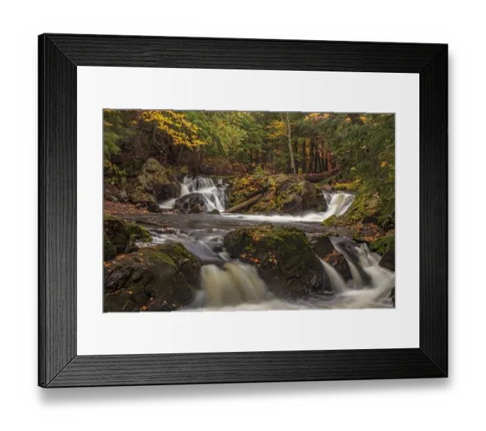 Framed Print : Rapids and autumn leaves along the Little Carp River in Porcupine Mountains Wilderness Framed Print : Rapids and autumn leaves along the Little Carp River in Porcupine Mountains Wilderness