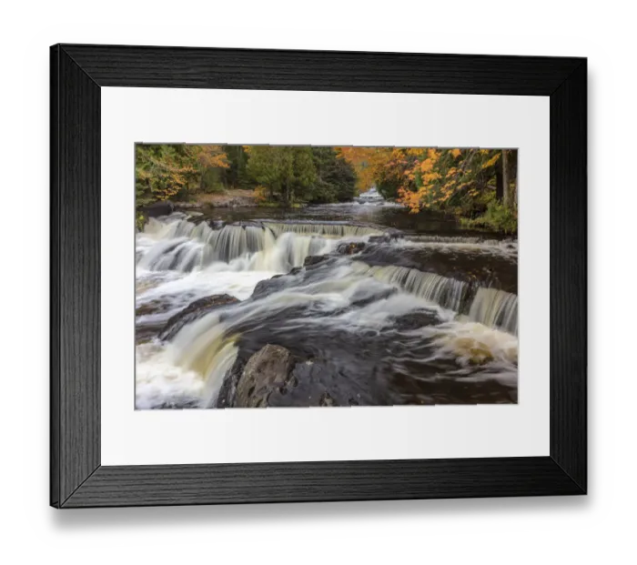 Framed Print : Bond Creek near Paulding in the Upper Peninsula of Michigan, USA