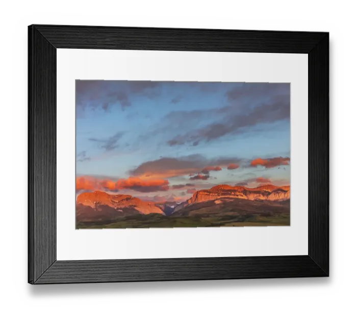 Framed Print : Early morning light on Old Man of the Hills and Walling Reef on the Rocky Mountain Framed Print : Early morning light on Old Man of the Hills and Walling Reef on the Rocky Mountain