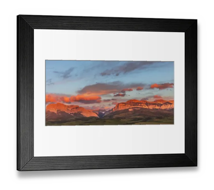 Framed Print : Early morning light on Old Man of the Hills and Walling Reef on the Rocky Mountain Framed Print : Early morning light on Old Man of the Hills and Walling Reef on the Rocky Mountain