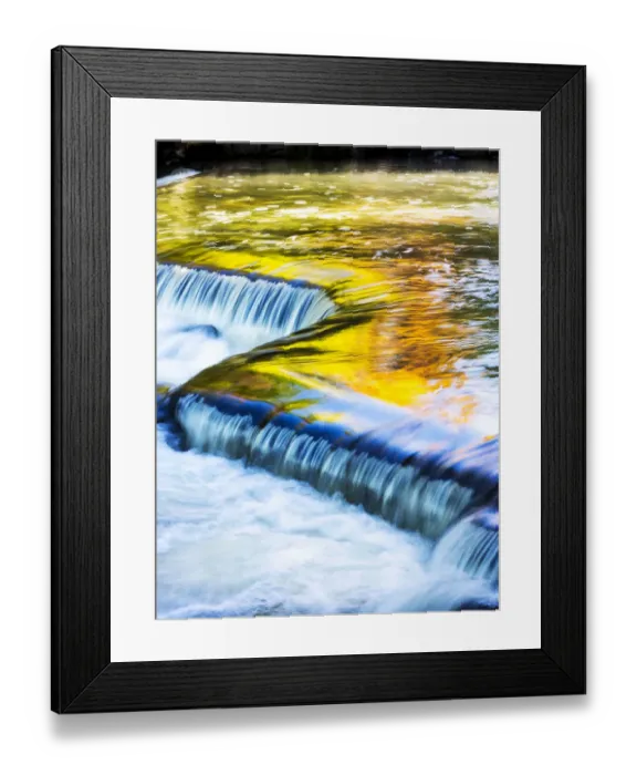 Framed Print : USA, Michigan. Ottawa National Forest, smooth water reflecting fall foliage, Middle Framed Print : USA, Michigan. Ottawa National Forest, smooth water reflecting fall foliage, Middle